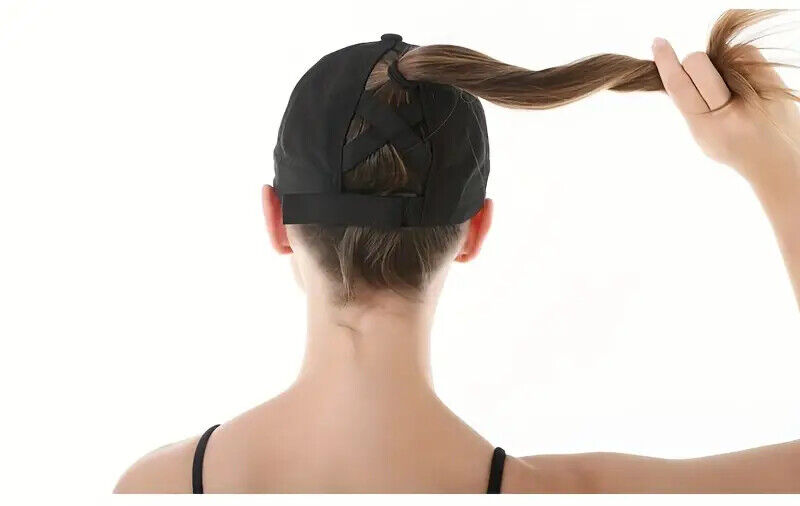 Women's Ponytail Style Adjustable Baseball Hat Cap New! Pink, Gray, or Black Clothing, Shoes & Accessories:Women:Women's Accessories:Hats Cozy Home Treasures